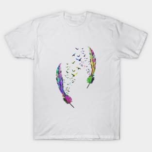 Birds feather T-Shirt